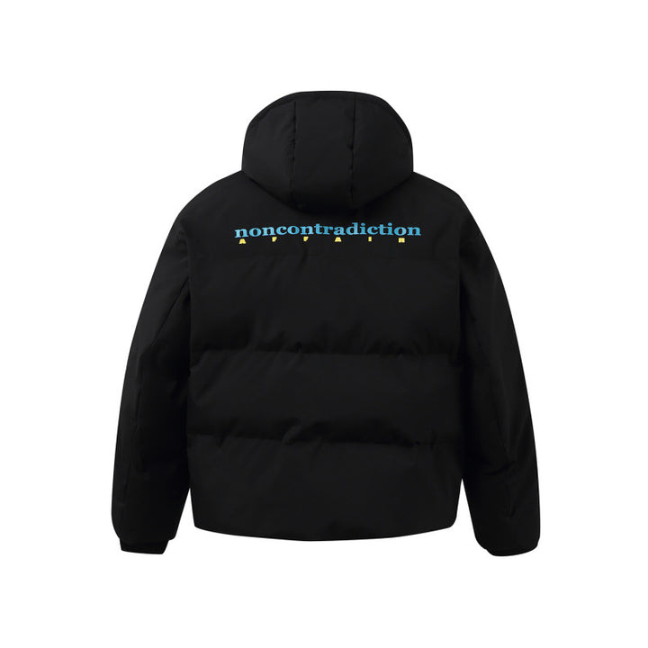 Unisex Kastige padded hoodie jacket with thermal insulation, water-repellent zippers, and drawstring Amarae