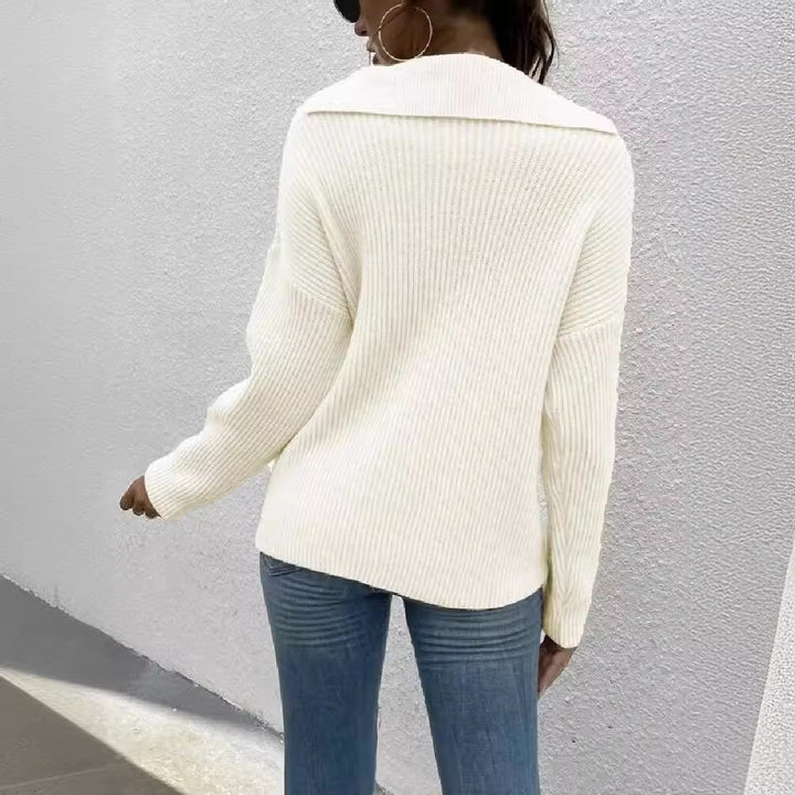 Ladies Oversized Knit Sweater Lune London