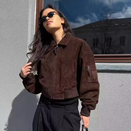 Women's cropped bomber jacket Lune London