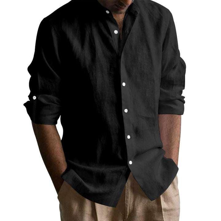 Linen shirt for men with short sleeves and casual fit Lune London