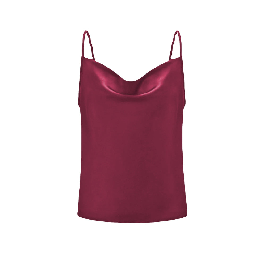 Ladies Luxury Satin Spaghetti Top Lune London