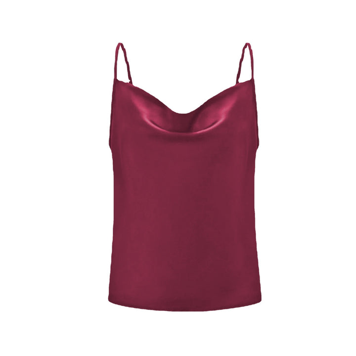 Ladies Luxury Satin Spaghetti Top Lune London