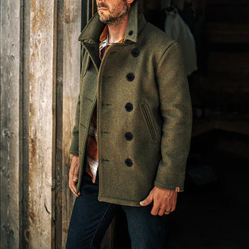 Elegant double-breasted coat for men Amarae