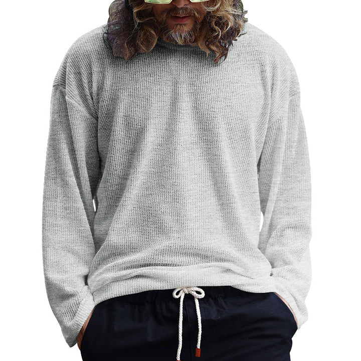 Casual long sleeve shirt for men in breathable structured fabric Lune London