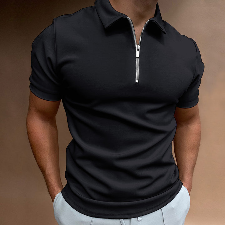 Men's polo shirt with zipper Lune London