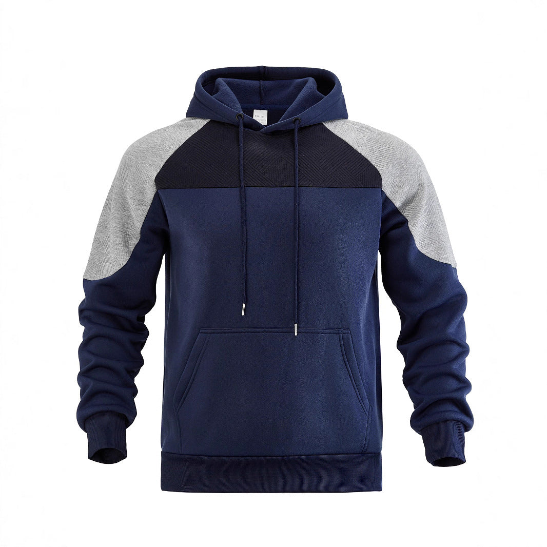 Hooded sweatshirt for men with innovative design and striped sleeves Lune London