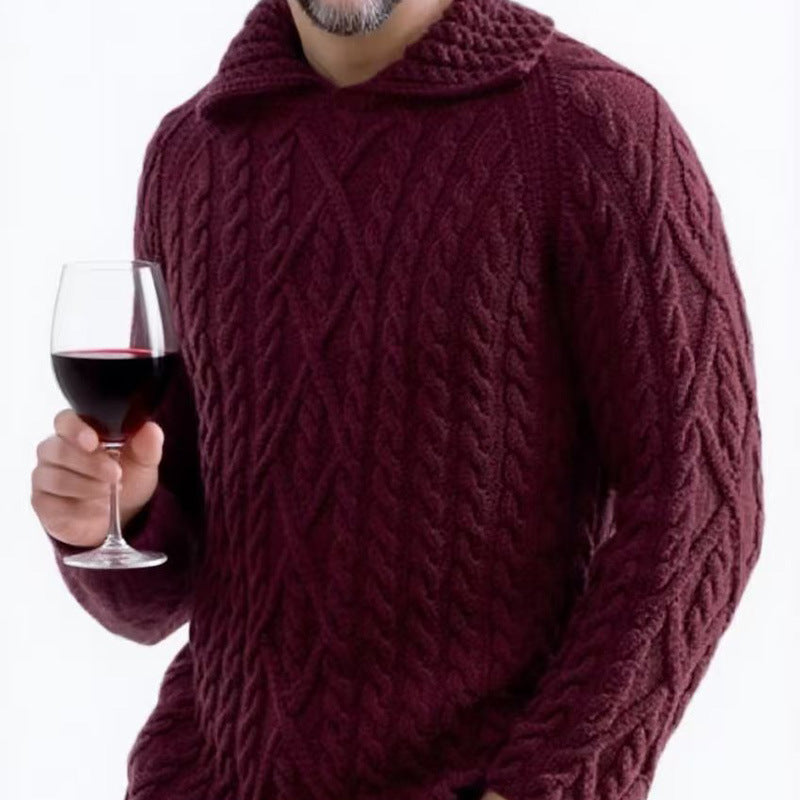 Chunky knit hoodie for men Lune London