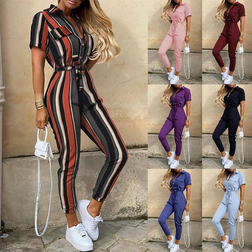 Ladies trendy jumpsuit with fitted cut and practical pockets Amarae