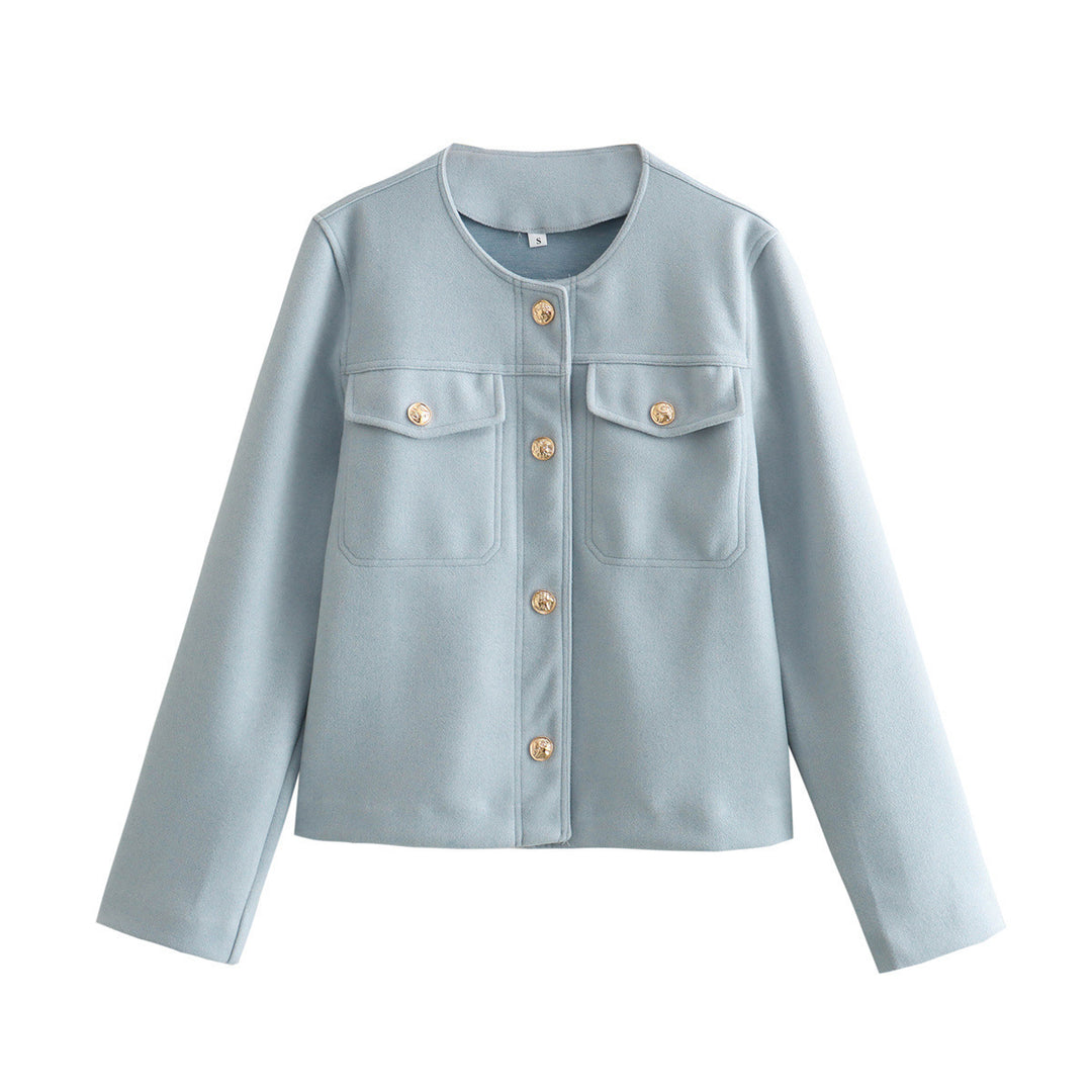 Modern jacket for women in soft materials with textured design Amarae