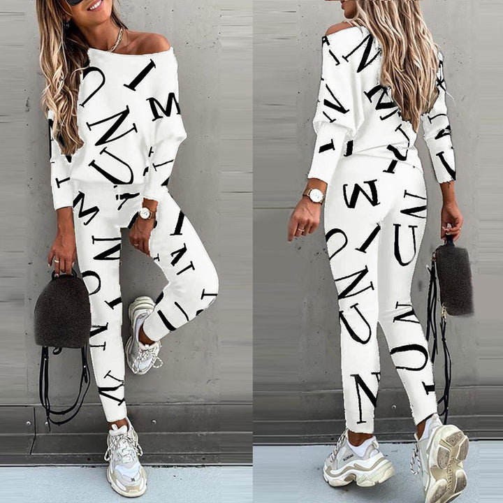Lune London Leisure Set for Women with Creative Inscription