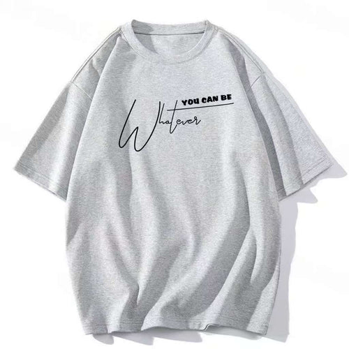 Women's casual statement T-shirt with creative lettering Amarae