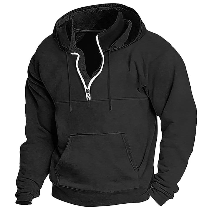 Comfortable hooded sweatshirt for men with full zip Amarae