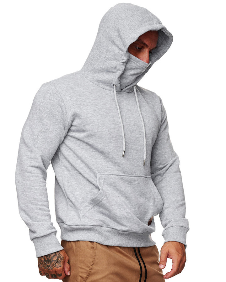 Men's hoodie with multifunctional collar Lune London
