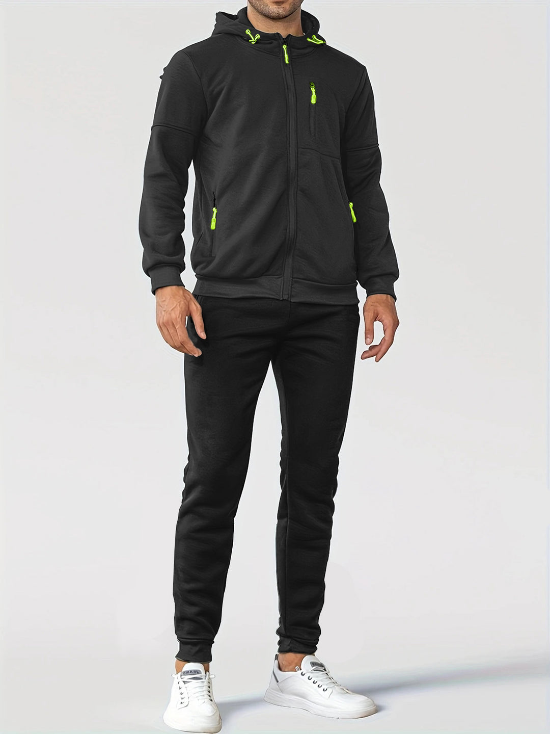 Men's training jacket with handy pockets and breathable function Lune London