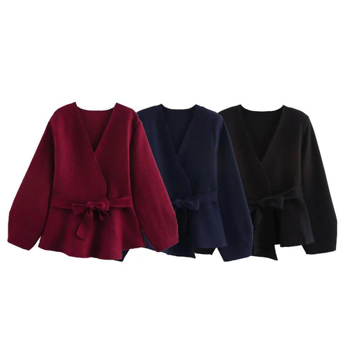 Wrap jacket for ladies with an elegant waist and a chic arc pattern
