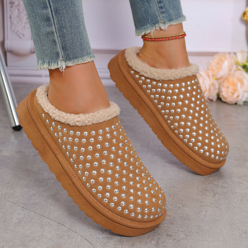Slippers for women with sparkling accents and a cozy lining Amarae
