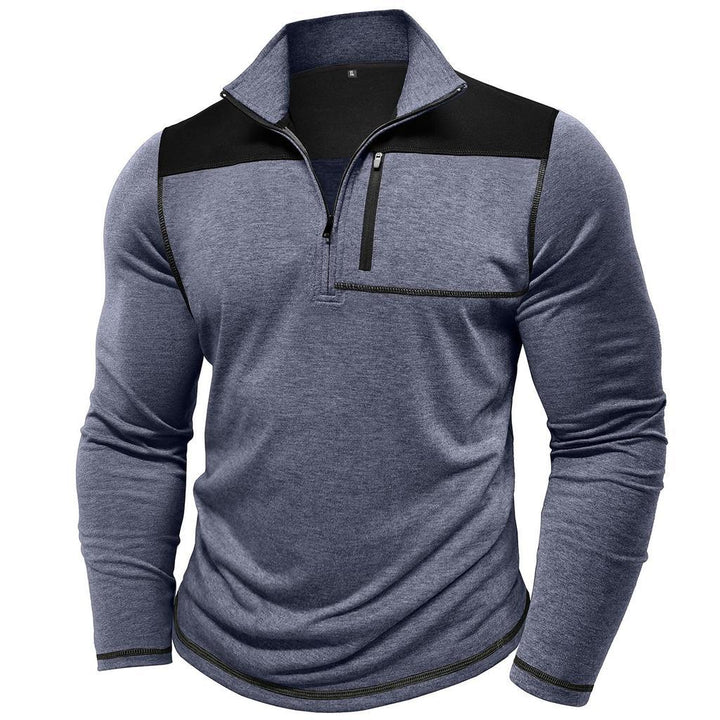 Half-zip sporty pullover for men with practical chest pocket Lune London