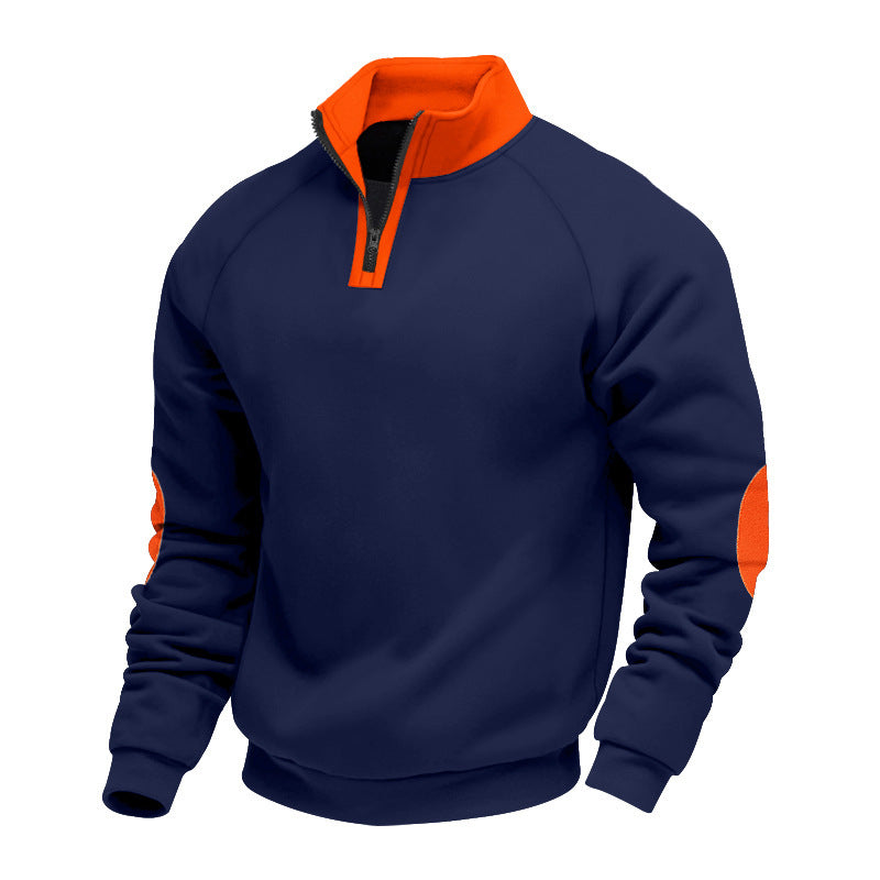 Men's sweatshirt with high collar and zipper Lune London