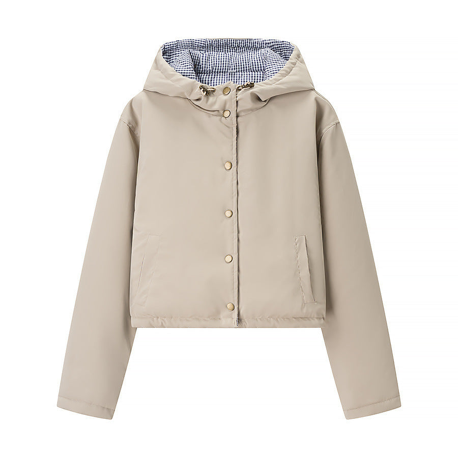 Modern women's cropped transition jacket Lune London