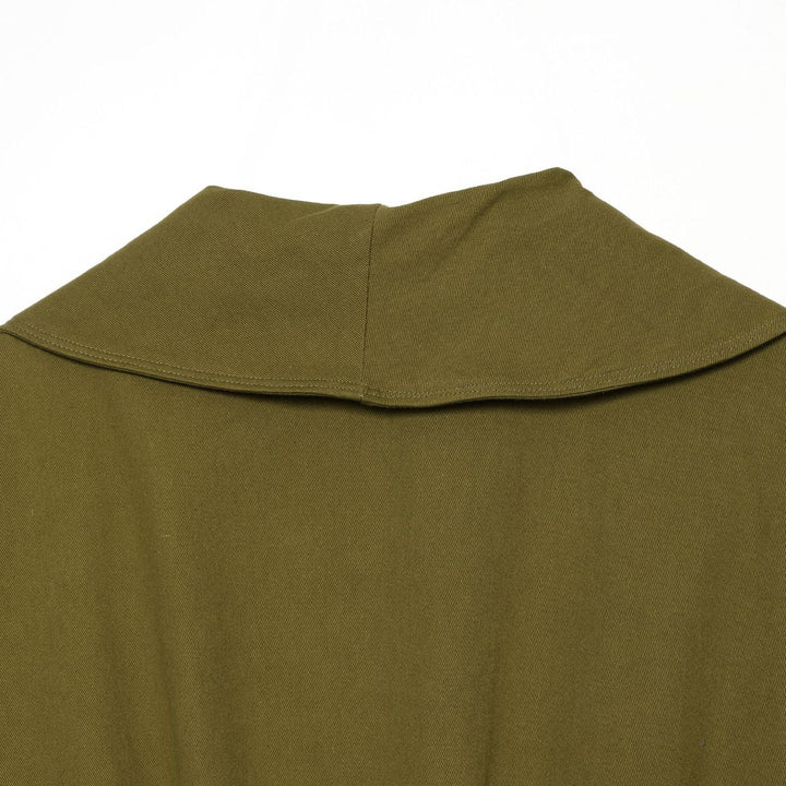 Women's short jacket with wide sailor collar, balloon sleeves, and asymmetrical buckle closure Amarae