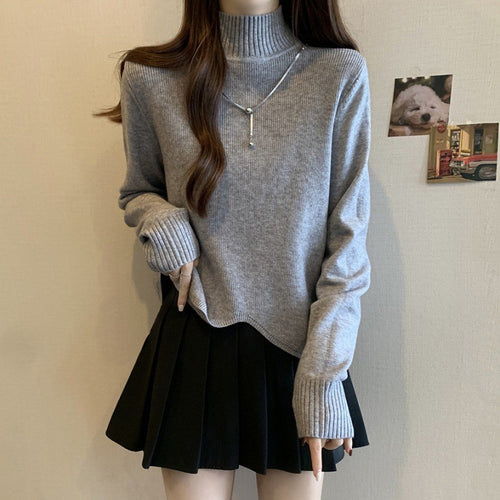 Pull col roulé pour femmes en tricot fin Chic & Stil