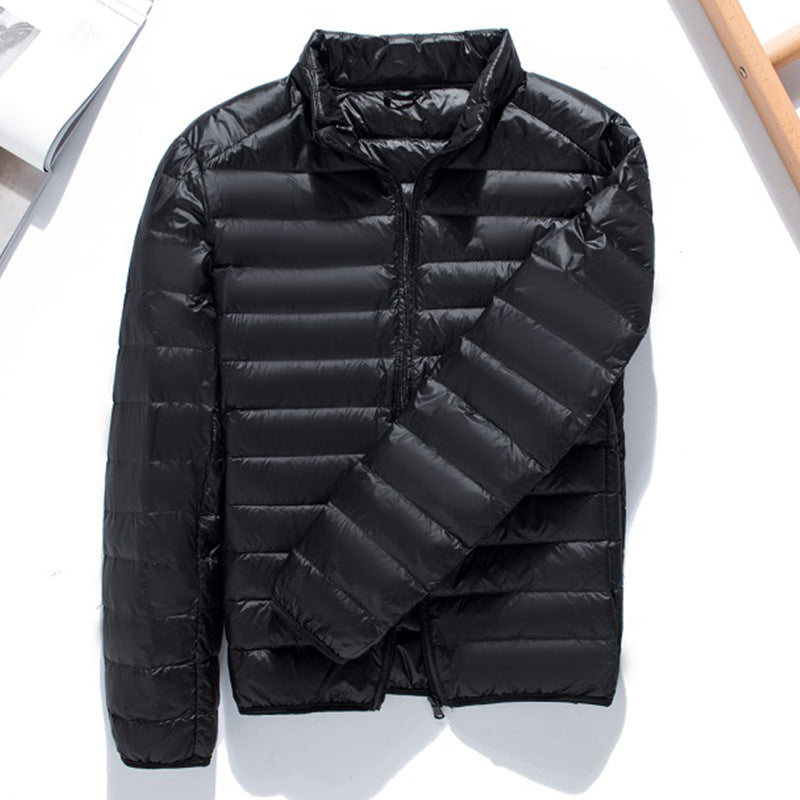 Men's Ultralight Quilted Hooded Jacket with Windproof Microfiber Filling Amarae