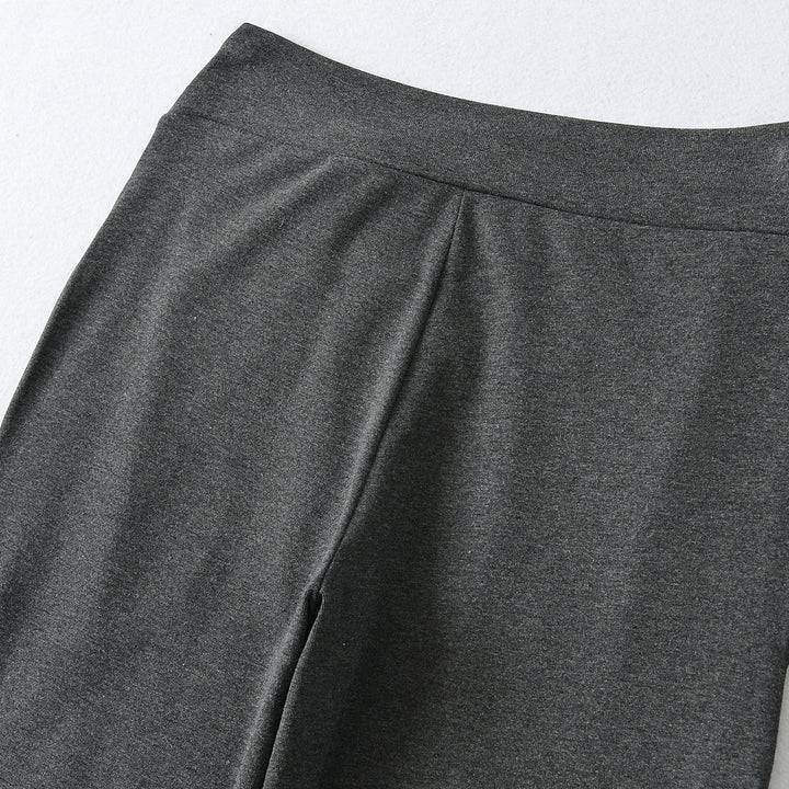 Women's Wide Jersey Lounge Pants with Folded Waistband and Drawstring Amarae