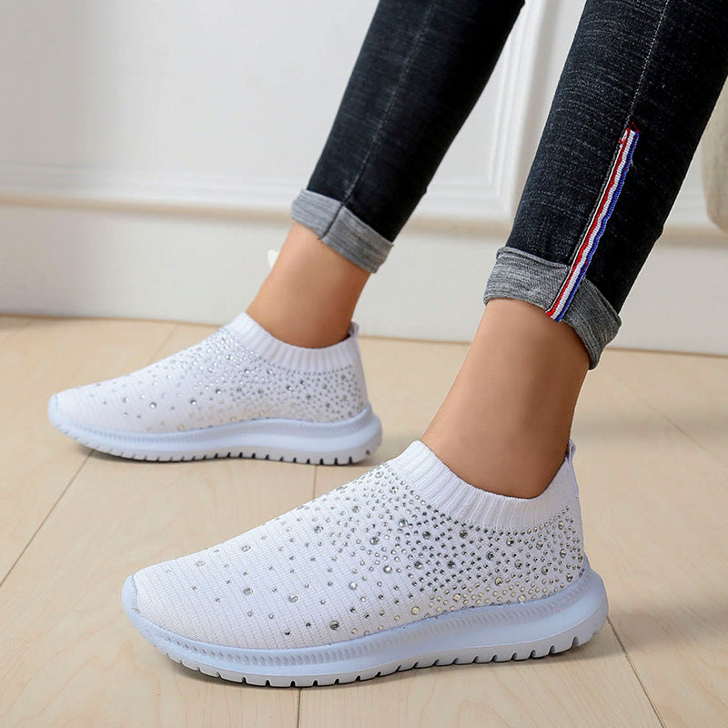 Ladies Sparkling Comfort Slippers Lune London