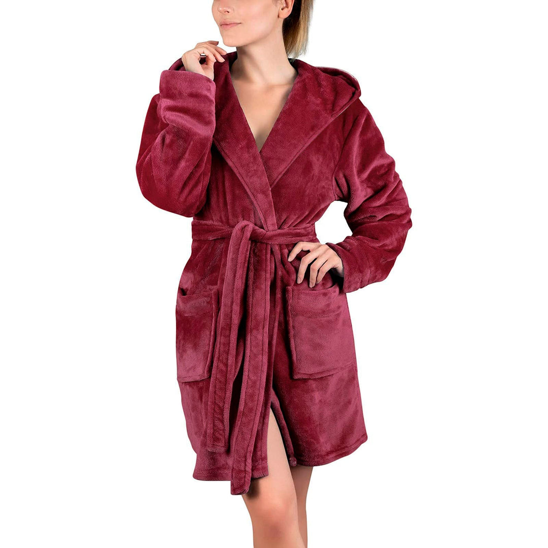 Women's Bathrobe Made Of Soft Microfiber Fabric Lune London