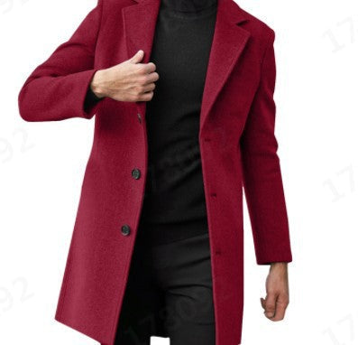 Amarae | Men's Elegant Wool Coat with Modern Cut and Warm Interior