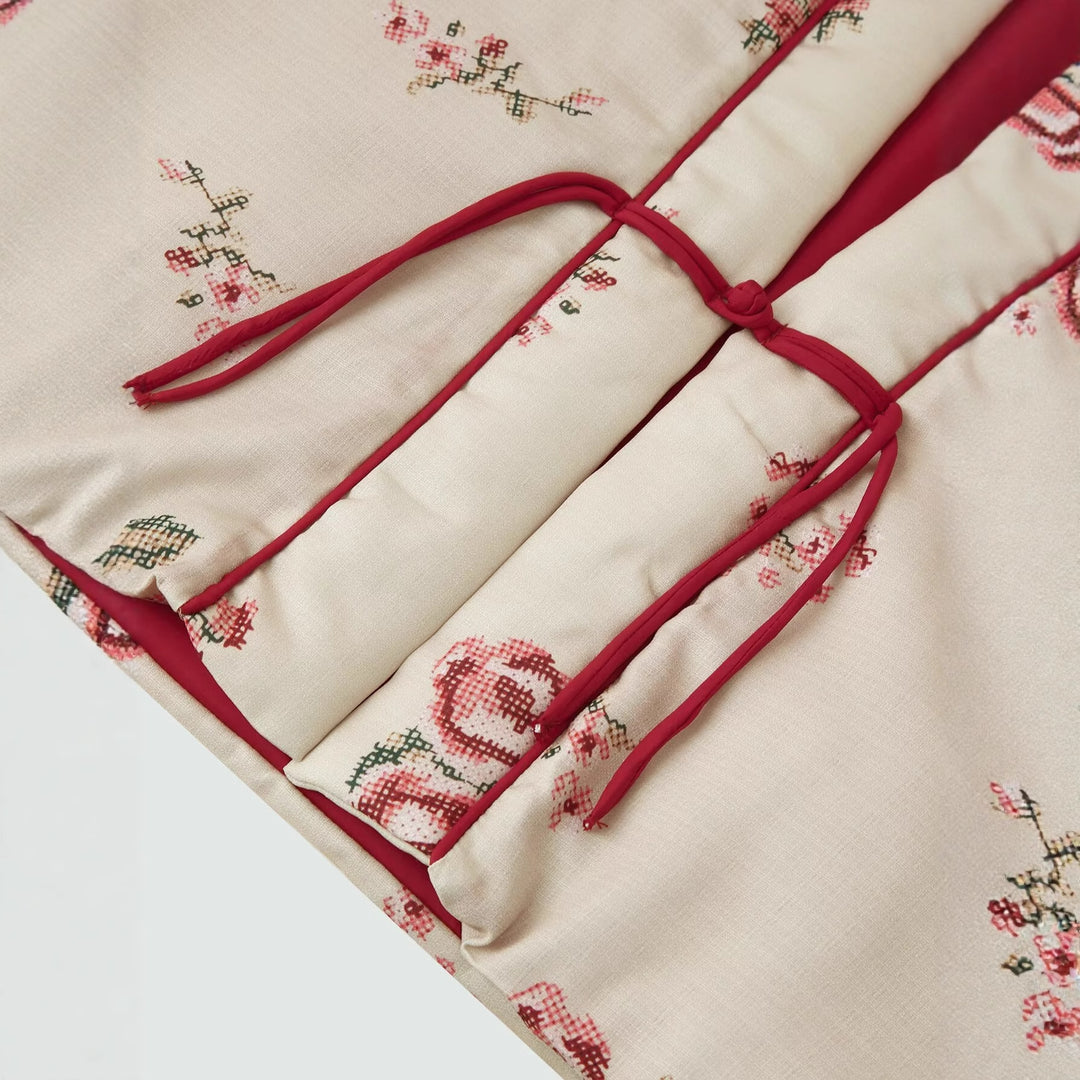 Ladies embroidered floral kimono jacket Lune London