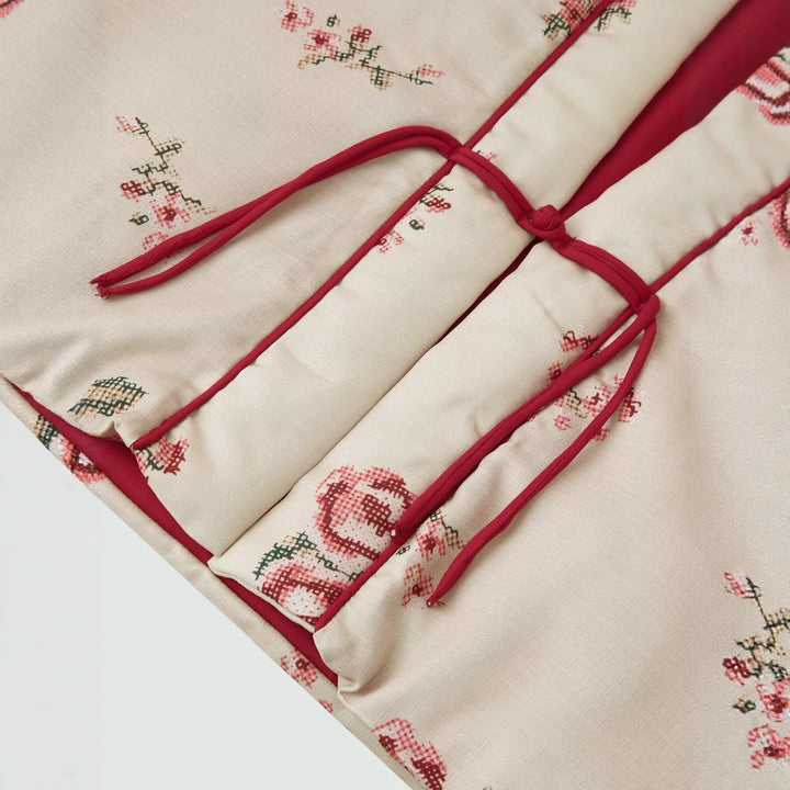 Ladies embroidered floral kimono jacket Lune London