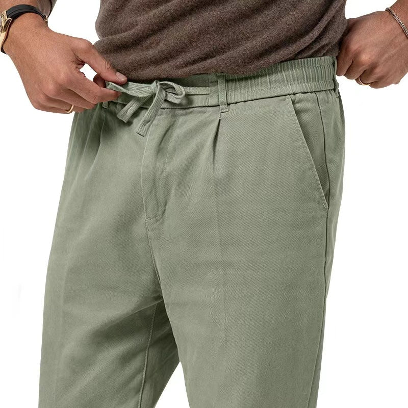 Comfortable men’s leisure pants with elastic waistband Lune London