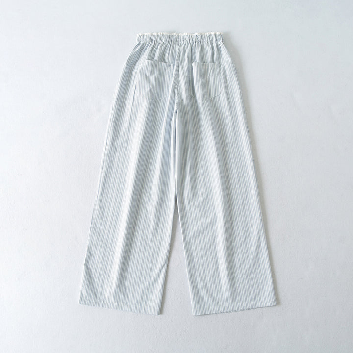 Women's Wide Culotte Pants with Drawstring Waist and Patch Pockets