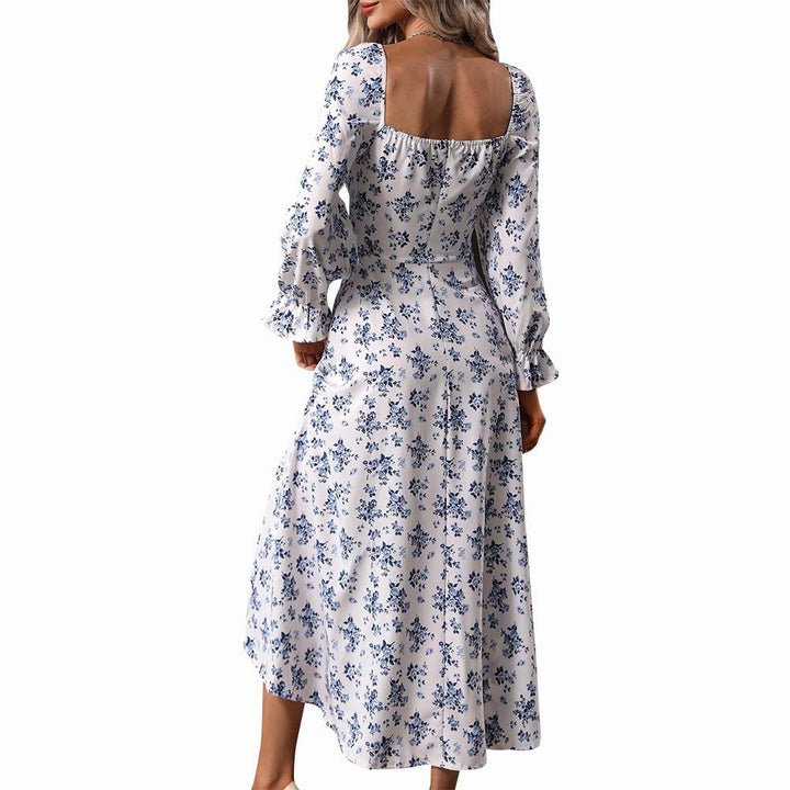 Robe maxi femme avec motifs floraux et décolleté en V profond Chic & Stil