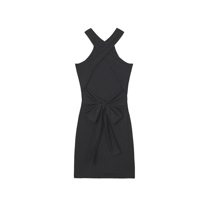 Chic Women's Bodycon Dress with Knot Detail