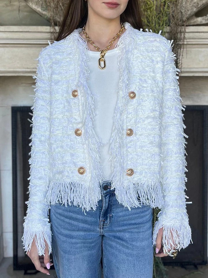 Lune London | Ladies fashionable fringed jacket