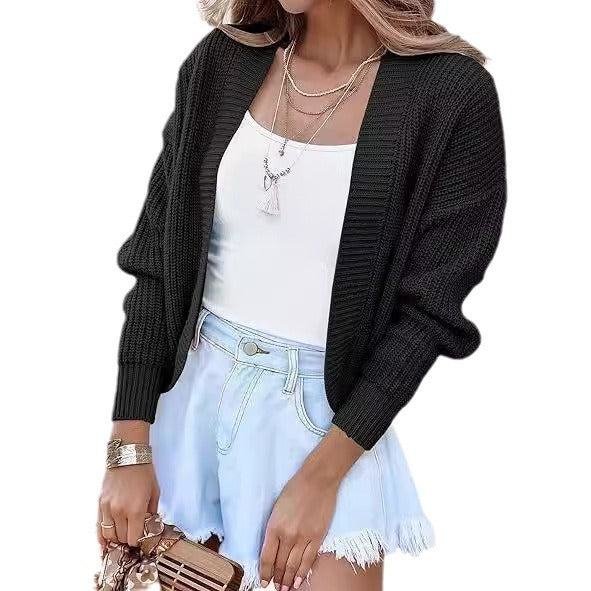 Ladies Knit casual cardigan with open cut and comfortable design Lune London
