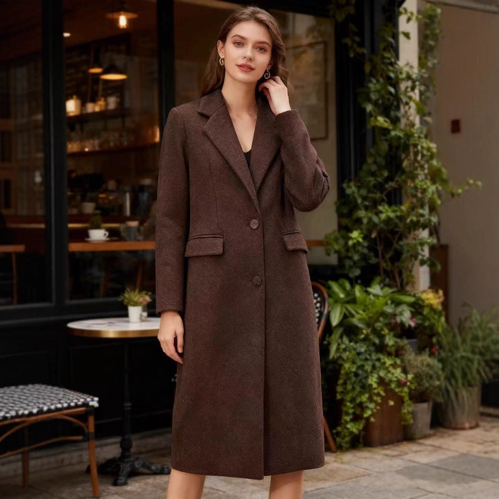 Manteau élégant pour femmes en tissu texturé Chic & Stil