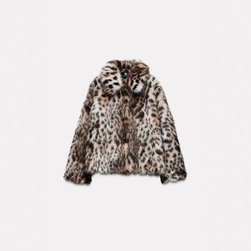 Ladies Chic and Stylish Faux Fur Jacket