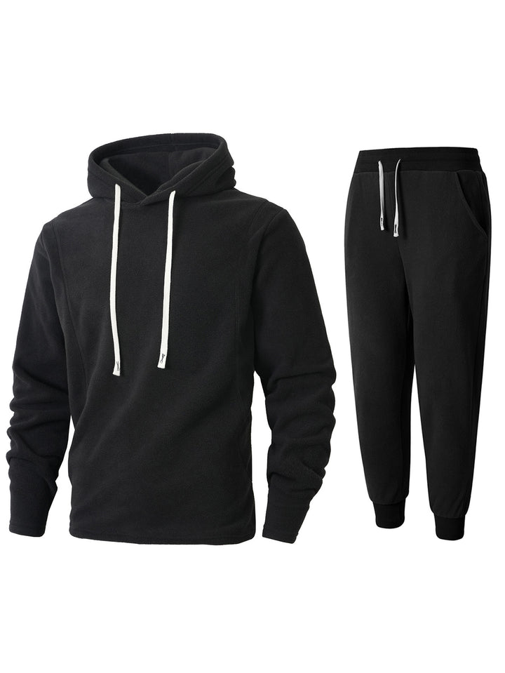 Chic and Stylish Women's Cozy Fleece Hoodie and Jogging Pants Set