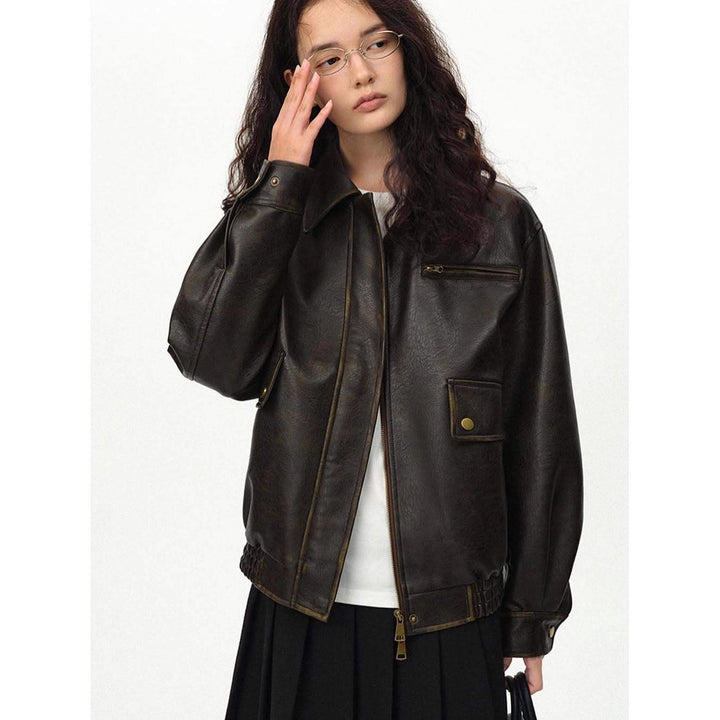Lune London Casual Leather Jacket for Women