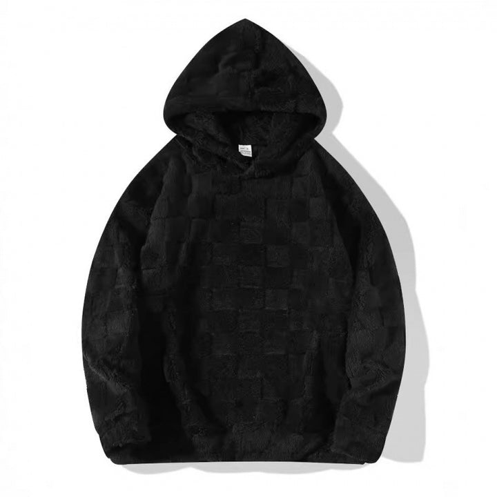 Men's hoodie in comfortable fleece with textured surface Amarae