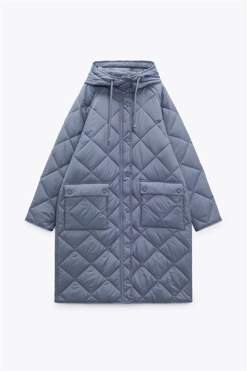 Women’s quilted transitional jacket with hood and practical pockets Lune London 1759483144