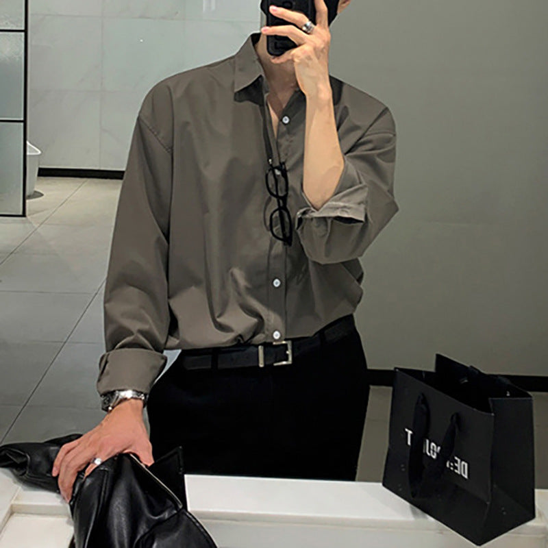 Men's oversized breathable cotton shirt with relaxed fit Lune London