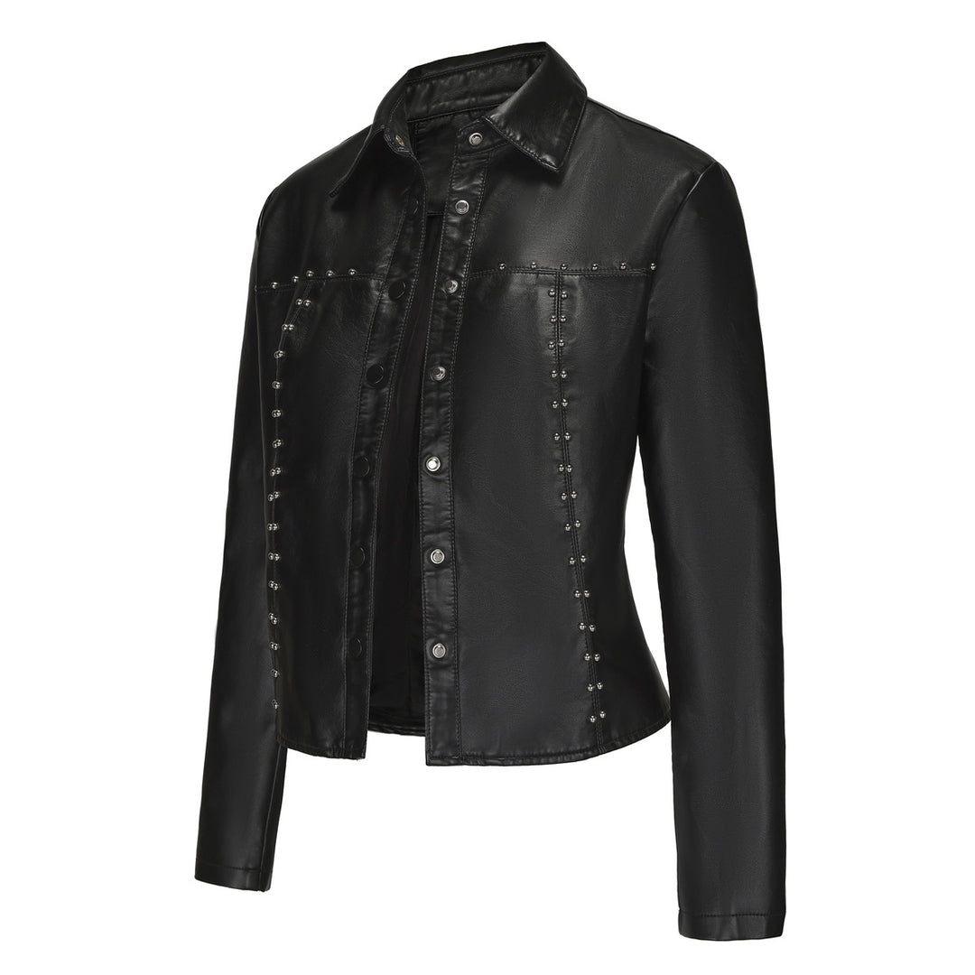 Ladies Chic Leather Jacket and Style