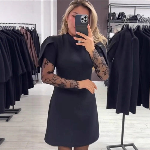 Robe Élégante Femme avec Dentelle et Coupe Ajustée Chic & Stil