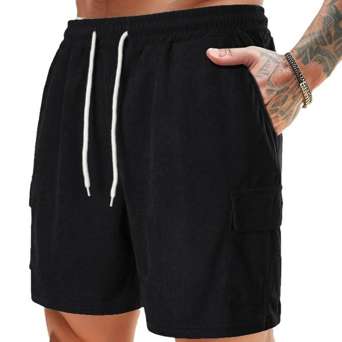 Casual men's pants with practical side pockets and elastic waistband Lune London