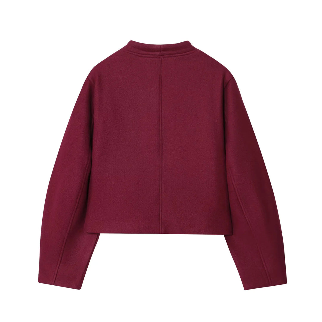 Lune London elegant short jacket for women with decorative button details