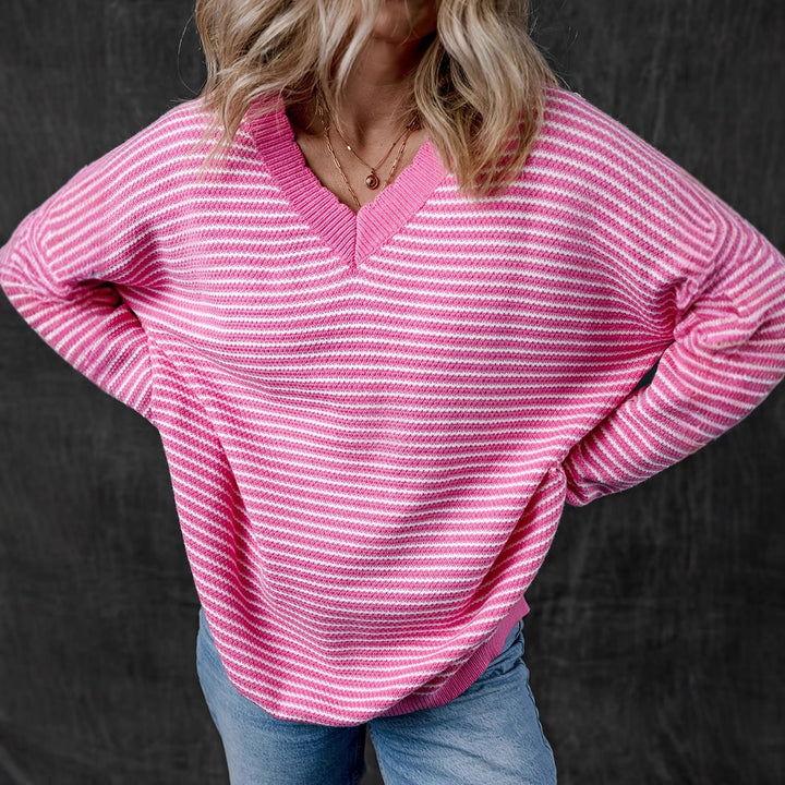 Ladies V neck sweater Lune London